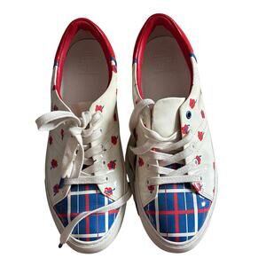 Tory Burch Limited Edition Leather Golf Tread Sneakers Size 8.5
